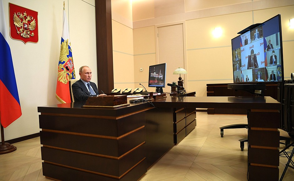 Meeting on parameters of Russian Railways’ financial plan and investment programme (via videoconference).