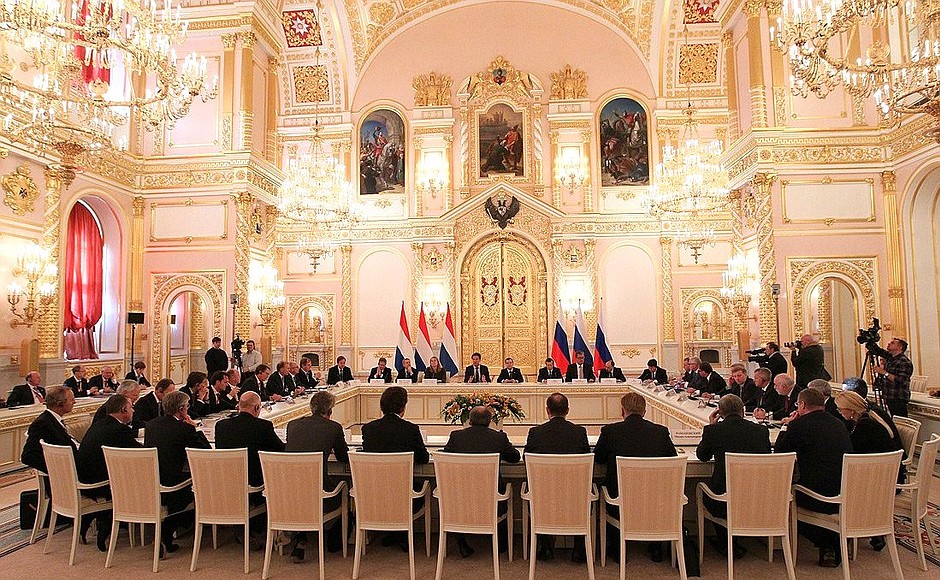 Встреча с представителями российских и нидерландских деловых кругов.