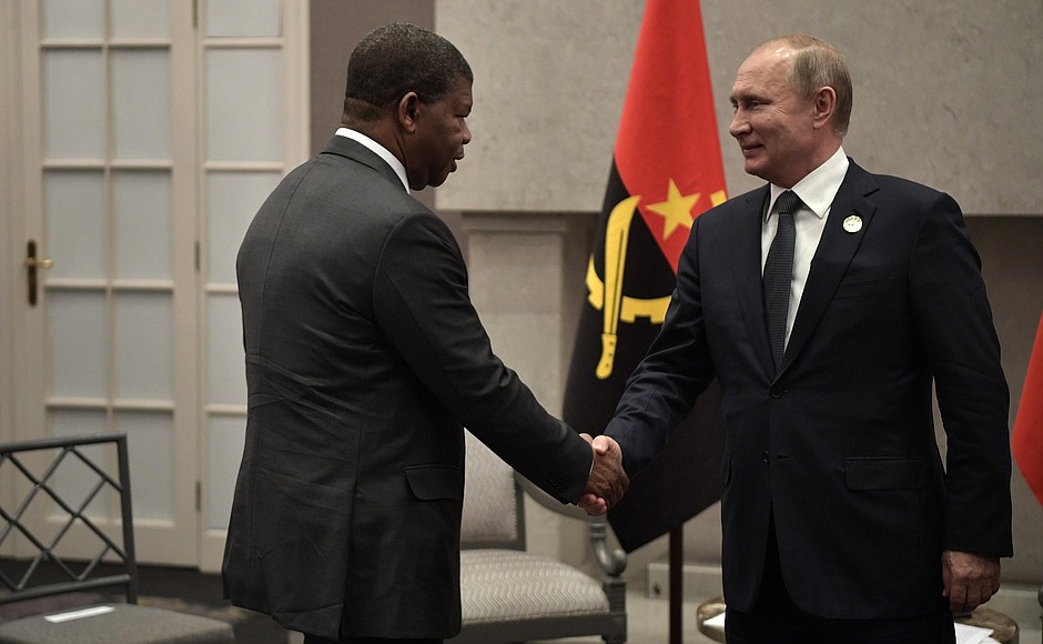 С Президентом Республики Ангола Жоау Лоуренсу.