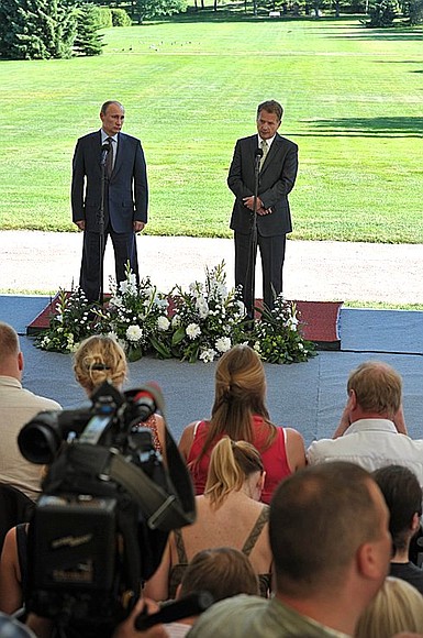 Пресс-конференция с Президентом Финляндии Саули Ниинистё.