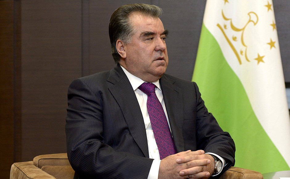 President of Tajikistan Emomali Rahmon.