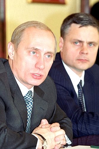 Vladimir Putin at the first meeting of the State Council presidium.