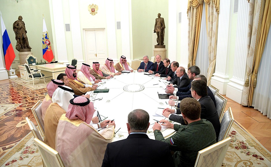 Встреча с Наследным принцем, Министром обороны Саудовской Аравии Мухаммедом Бен Сальманом Аль Саудом.