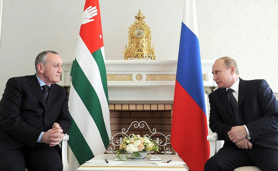 Meeting with President of Abkhazia Alexander Ankvab.