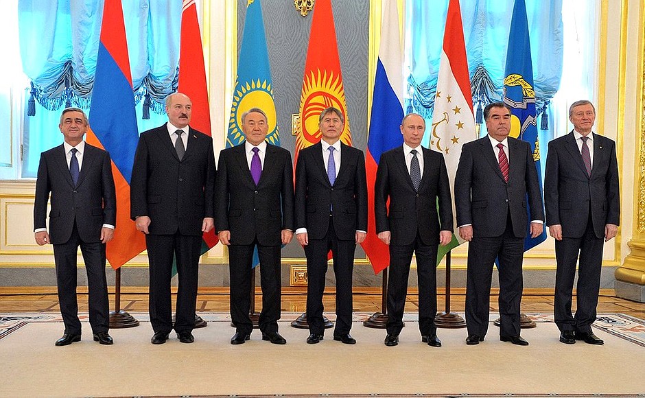 Heads of state of the Collective Security Treaty Organisation member countries.