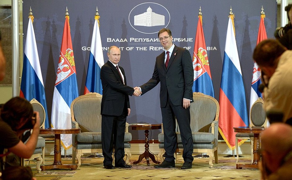 With Prime Minister of the Republic of Serbia Aleksandar Vucic.