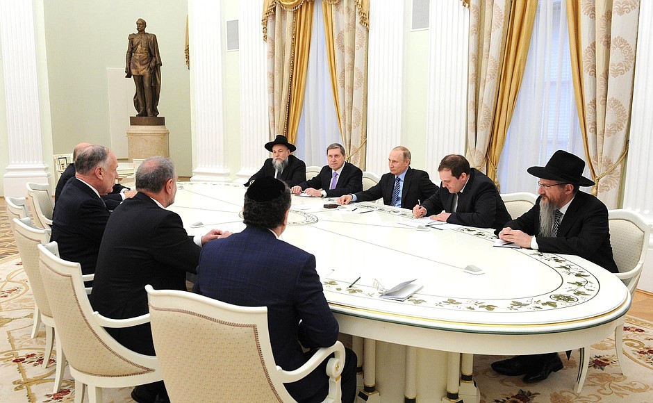 Meeting with President of the World Jewish Congress Ronald Lauder.