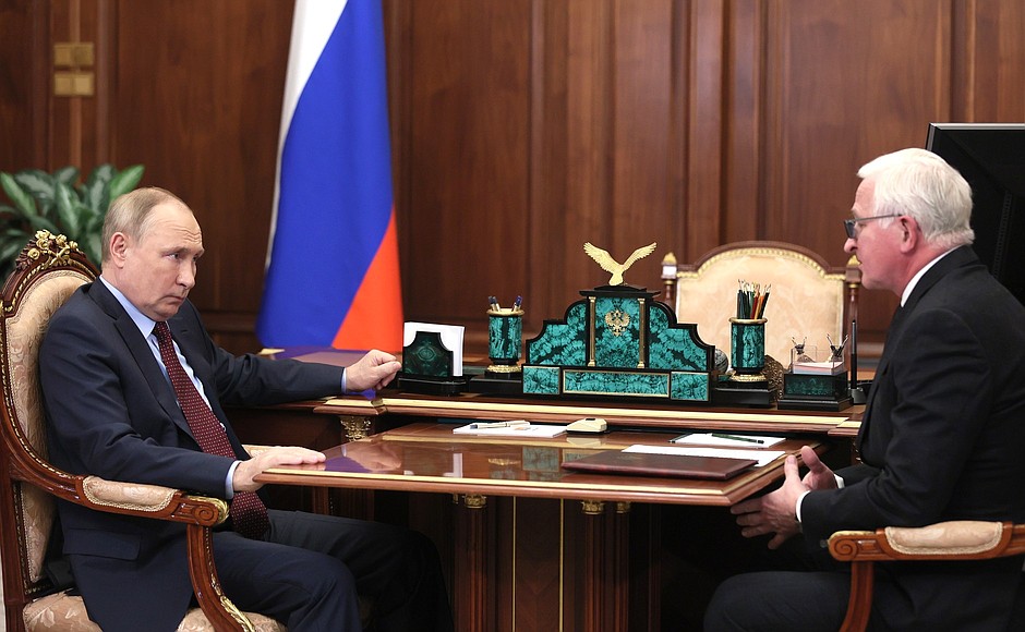 With President of the Russian Union of Industrialists and Entrepreneurs Alexander Shokhin.