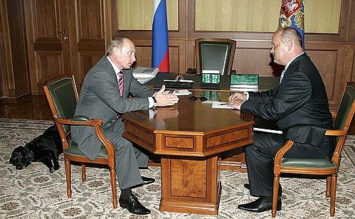 Встреча с руководителем Российской партии пенсионеров Игорем Зотовым.
