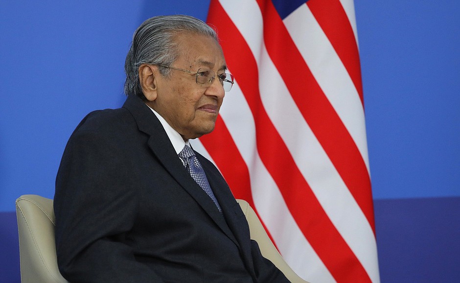 Prime Minister of Malaysia Mahathir Mohamad.