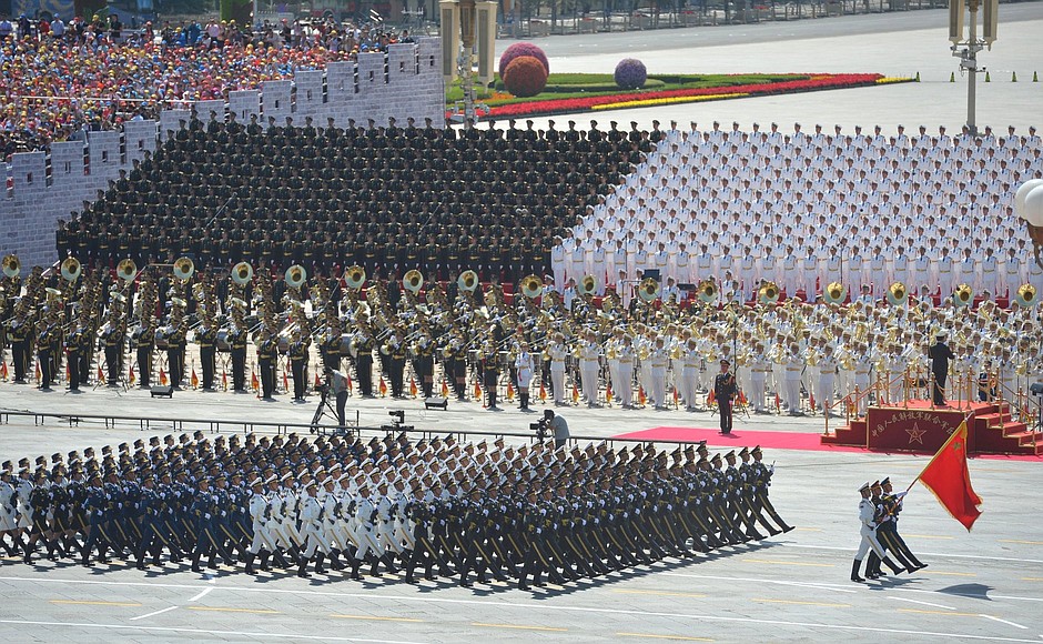 Military parade to mark the 70th anniversary of the Chinese people’s victory in the War of Resistance against Japan and the end of World War II.