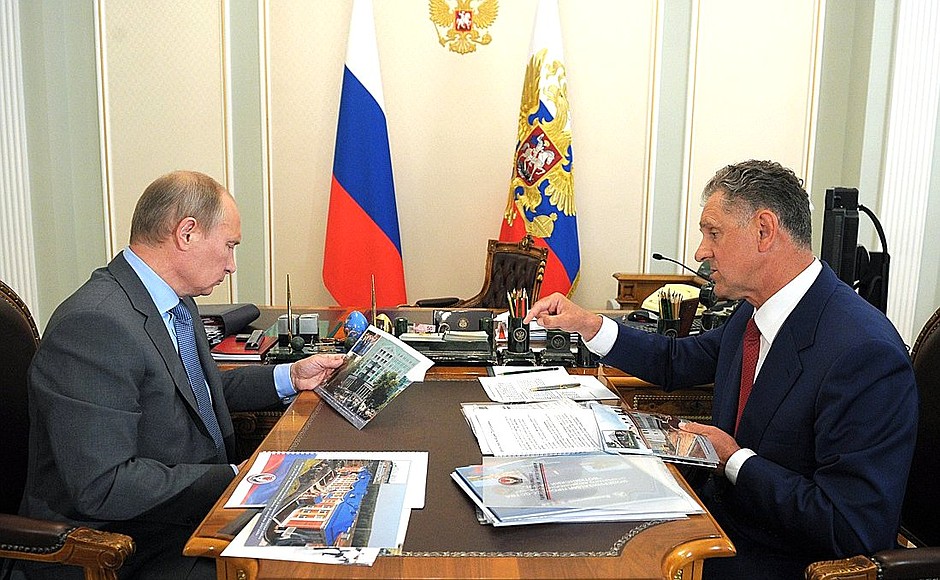 Working meeting with Head of Udmurtia Alexander Volkov.