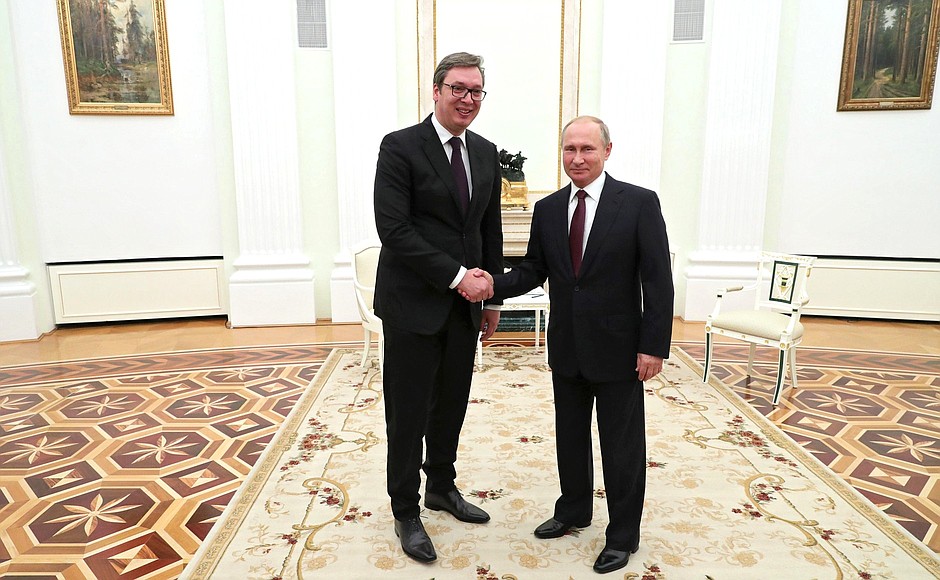 With President of Serbia Aleksandar Vucic.