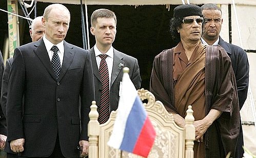 На церемонии подписания российско-ливийских документов.