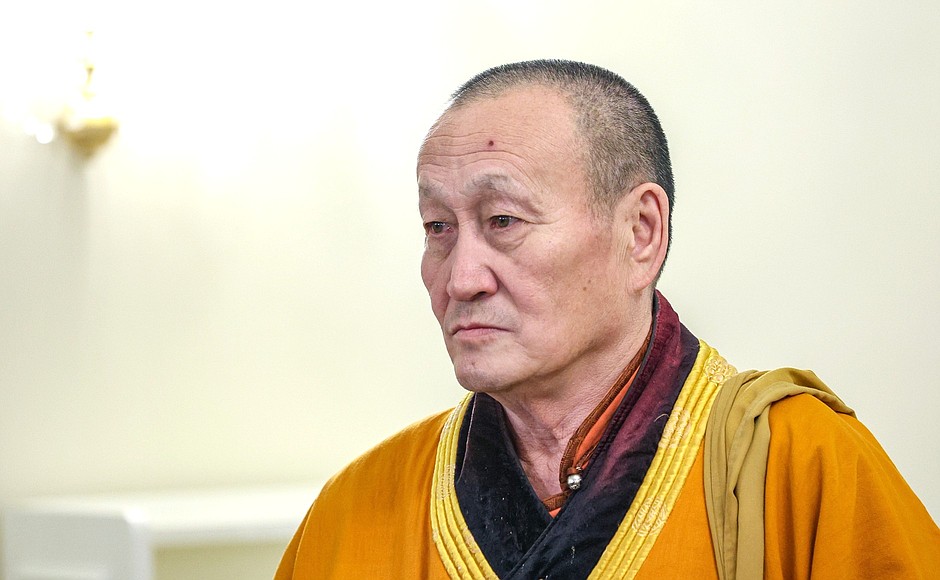 Head of the Buddhist Traditional Sangha of Russia Pandito Khambo Lama Damba Ayusheev.