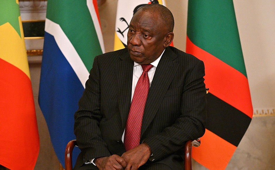 President of the Republic of South Africa Cyril Ramaphosa.