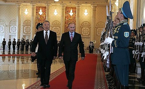 Official welcoming ceremony for the President of Russia, Vladimir Putin.