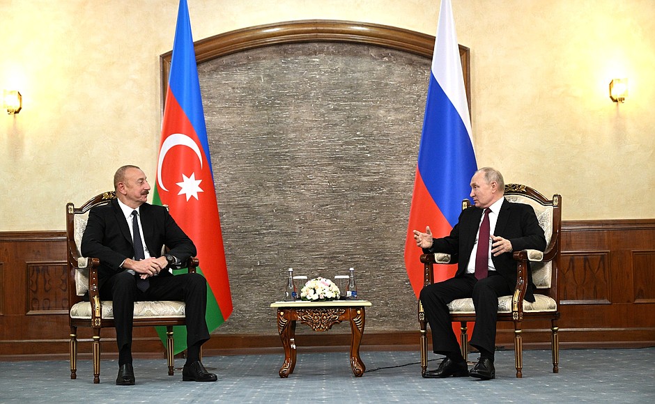Meeting with President of Azerbaijan Ilham Aliyev.