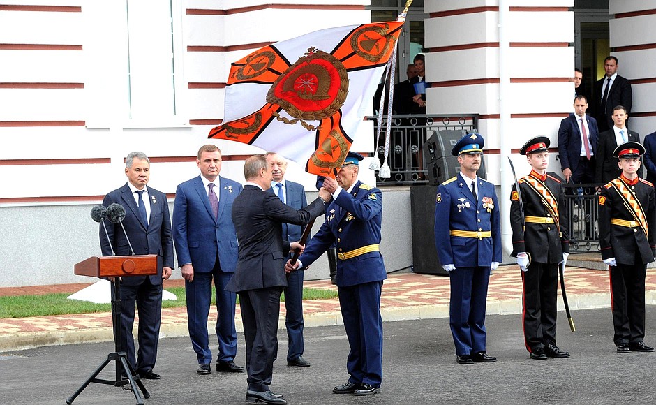 Colours presentation ceremony at the Tula Suvorov Military Academy.