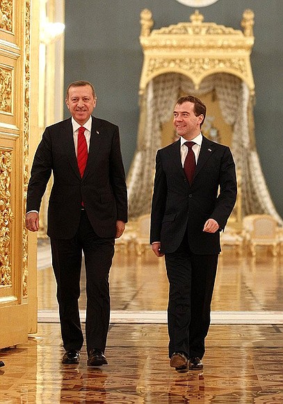 With Prime Minister of Turkey Recep Tayyip Erdogan.