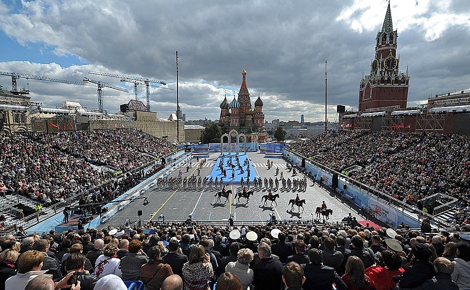 The Moscow City Day celebration ceremony.