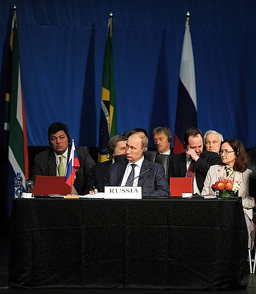 At BRICS summit talks in expanded format.