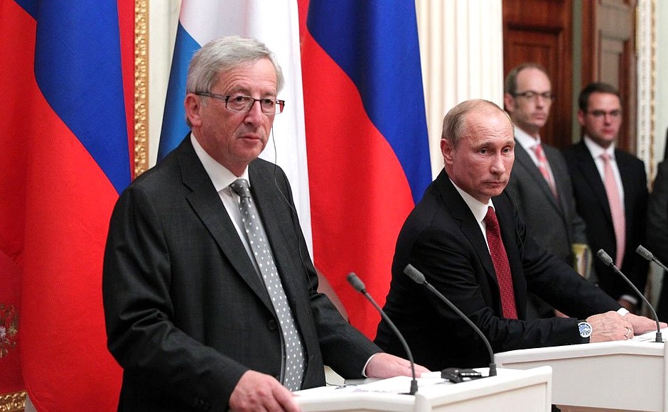 Joint news conference with Prime Minister of Luxembourg Jean-Claude Juncker.