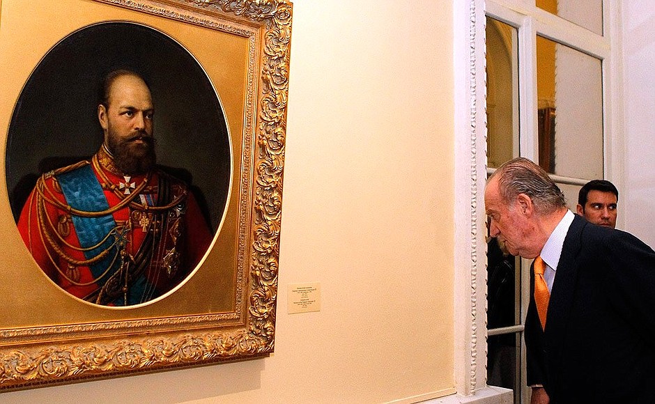 King Juan Carlos I of Spain at the State Hermitage.