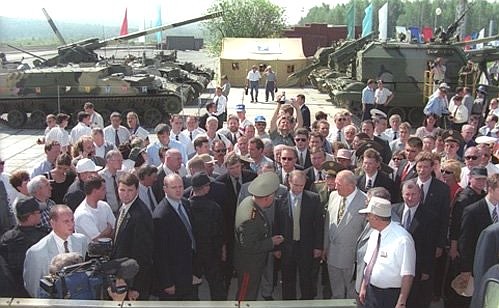 Посещение II Уральской выставки вооружения и военной техники.