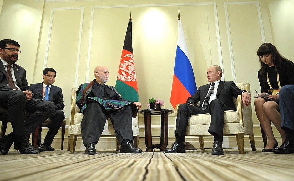 Meeting with President of Afghanistan Hamid Karzai.