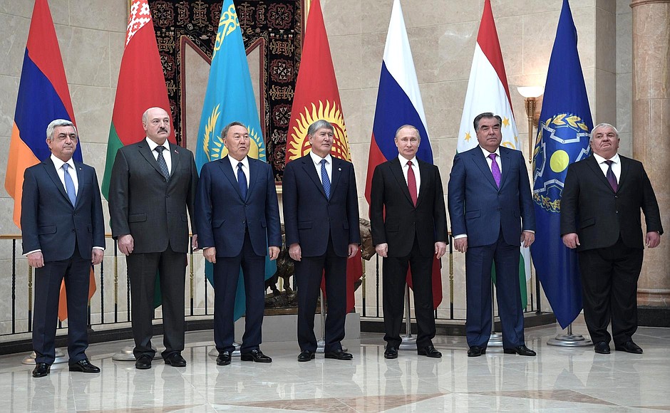 Before the informal meeting of heads of state of CSTO member countries.