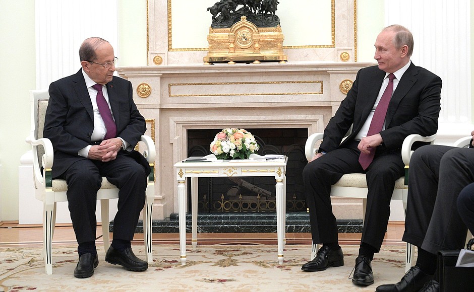 Переговоры с Президентом Ливана Мишелем Ауном.