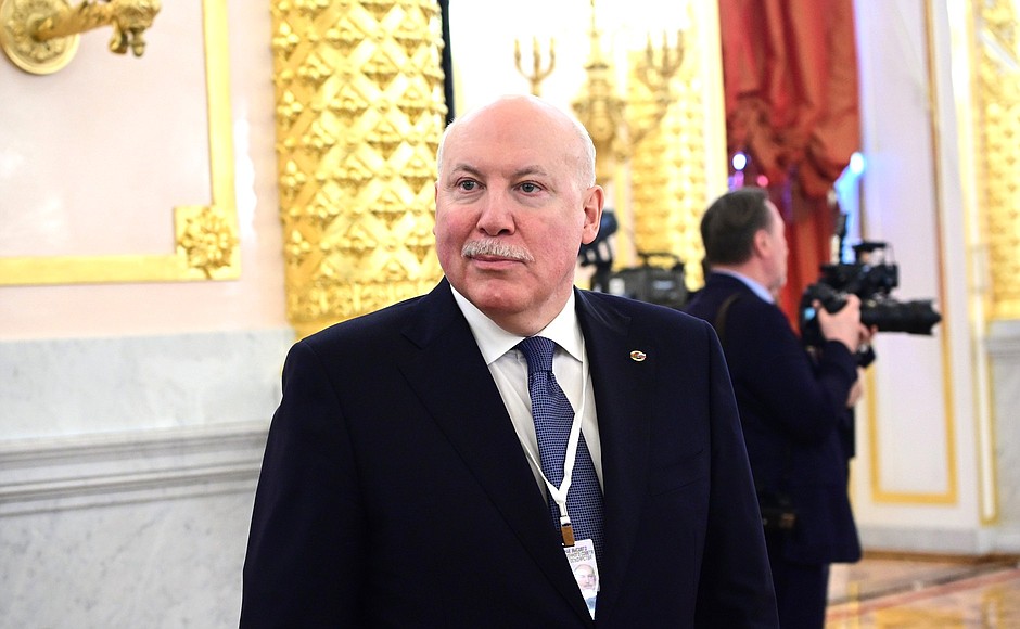 State Secretary of the Union State of Russia and Belarus Dmitry Mezentsev before the meeting of the Supreme State Council of the Union State.