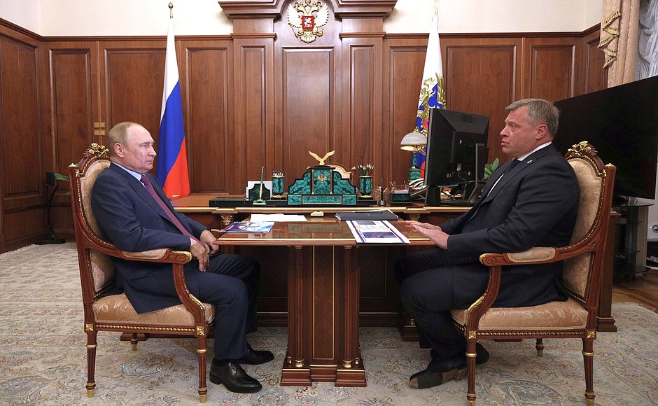 Meeting with Astrakhan Region Governor Igor Babushkin.