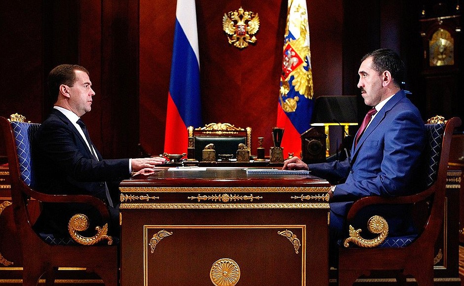 With head of Ingushetia Yunus-Bek Yevkurov.