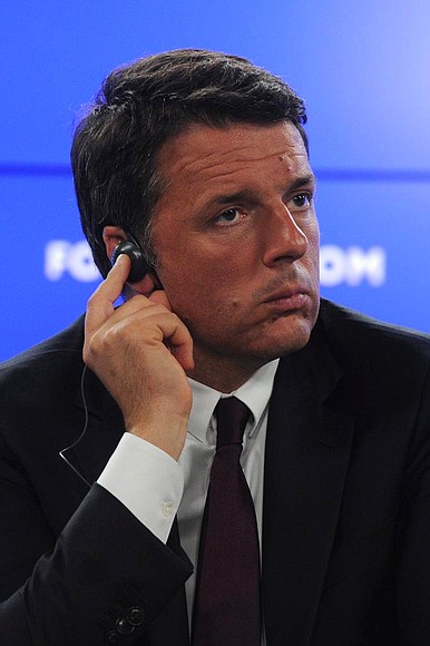 Prime Minister of Italy Matteo Renzi.