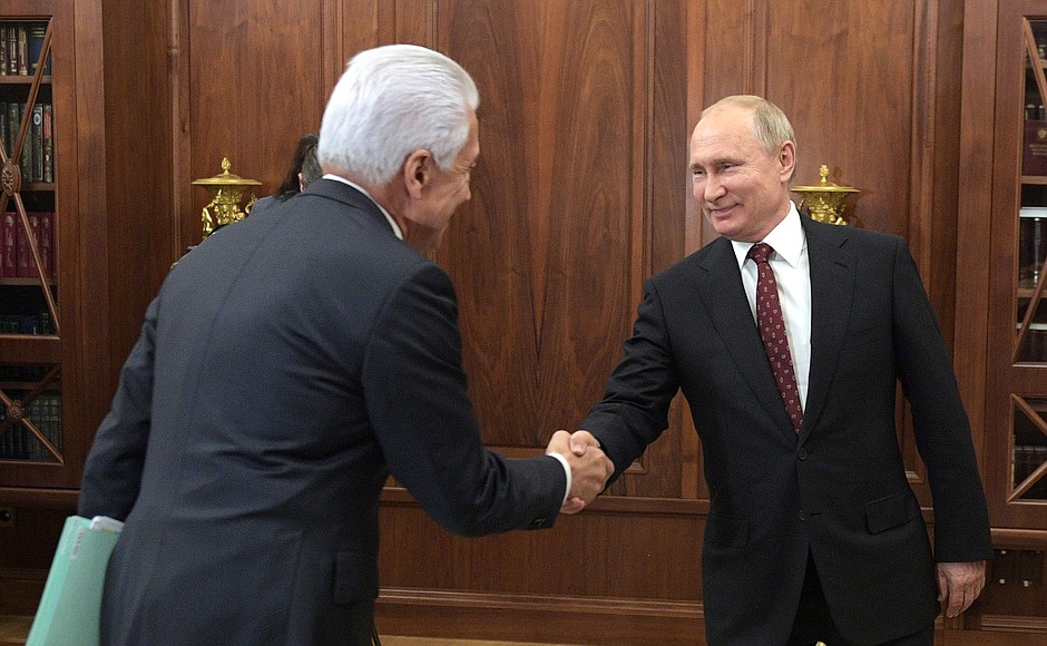 With Head of Daghestan Vladimir Vasilyev.