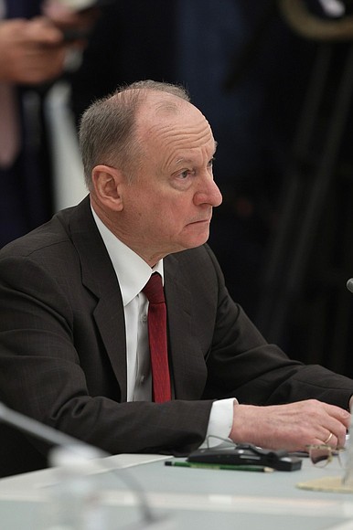 Secretary of the Security Council of the Russian Federation Nikolai Patrushev at the meeting with heads of delegations taking part in multilateral consultations of security council secretaries and national security advisors on Afghanistan.