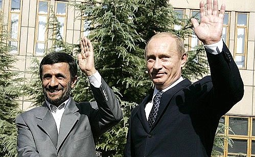 With the President of Iran, Mahmoud Ahmadinejad.