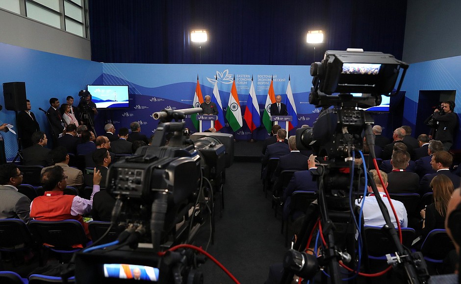 Заявления для прессы по итогам российско-индийских переговоров.
