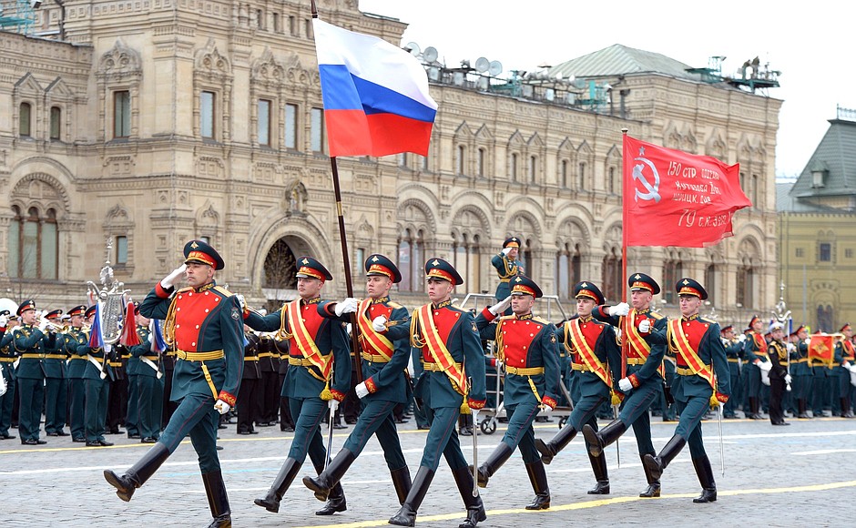 Военный парад в ознаменование 76-й годовщины Победы в Великой Отечественной войне 1941–1945 годов.
