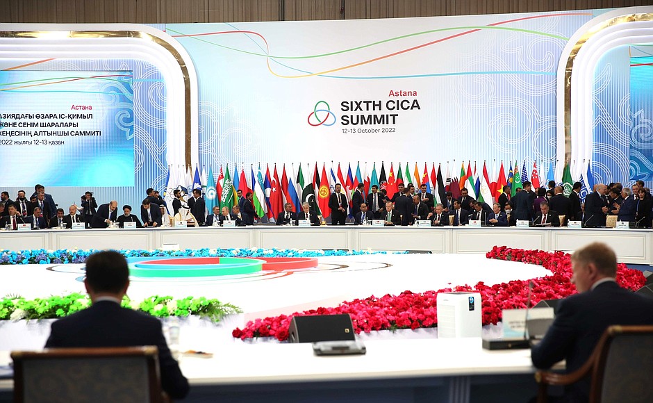 Summit of the Conference on Interaction and Confidence-Building Measures in Asia (CICA).