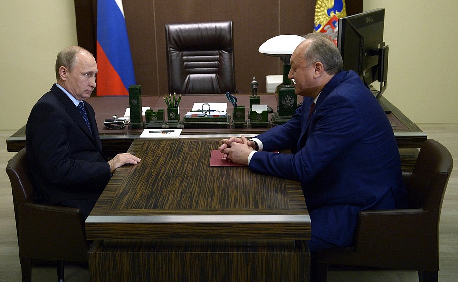 With Kamchatka Territory Governor Vladimir Ilyukhin.