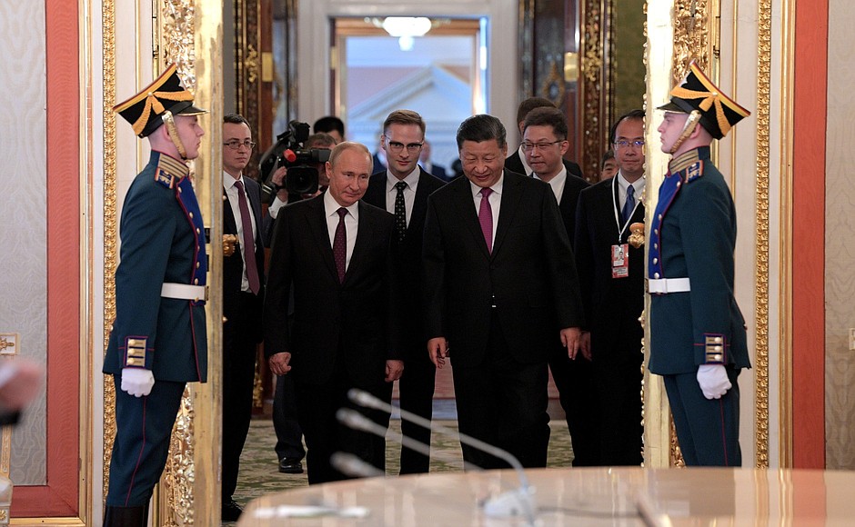 В Кремле состоялись переговоры Владимира Путина с Председателем Китайской Народной Республики Си Цзиньпином