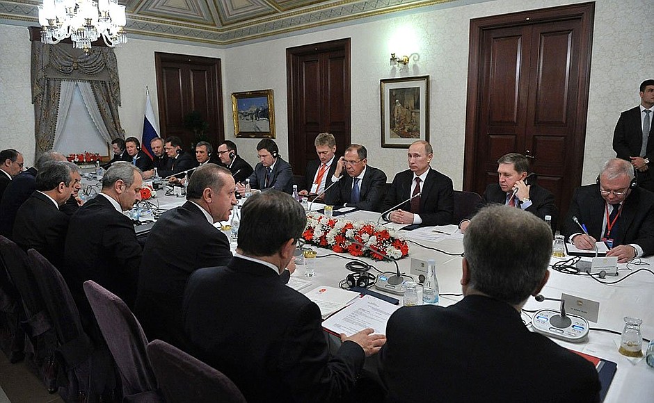 At the meeting of High-Level Russian-Turkish Cooperation Council.
