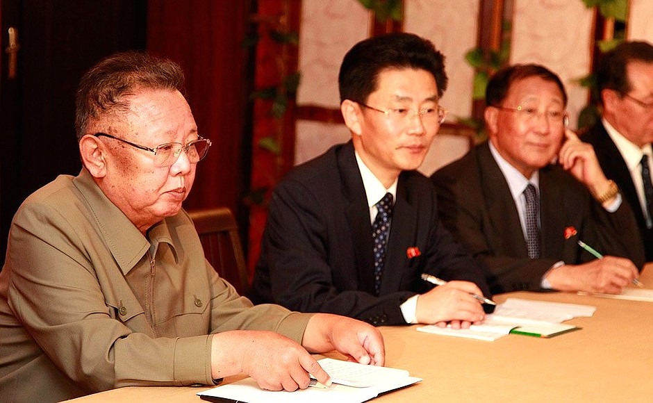 During Russian-North Korean talks.