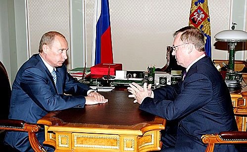 С Председателем Счетной палаты Сергеем Степашиным.