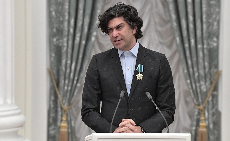 The Order of Friendship is presented to Rector of the Vaganova Academy of Russian Ballet Nikolai Tsiskaridze.