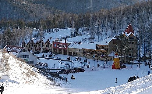 Abzakovo mountain ski centre.