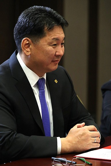 Prime Minister of Mongolia Ukhnaagiin Khurelsukh.